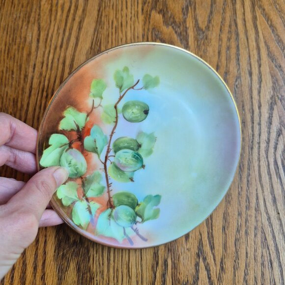 Hutchenreuther Selb Bavaria Handpainted Gold Trimmed Plate Cottagecore - Picture 11 of 13